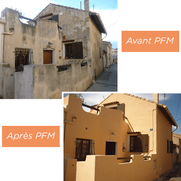 Réalisation de ravalement de façade