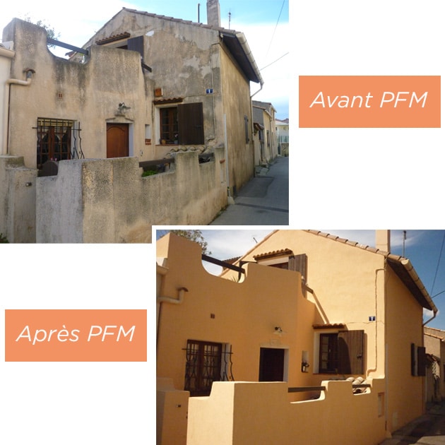 Réalisation de ravalement de façade
